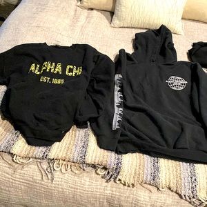 Alpha Chi Omega sweatshirts (2)